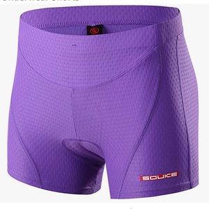 Purple padded bike shorts/underwear